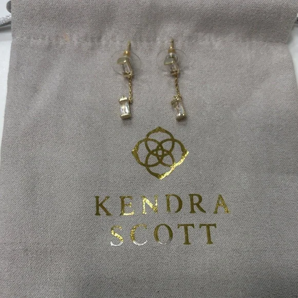 Kendra Scott Gold Earrings - Picture 5 of 5